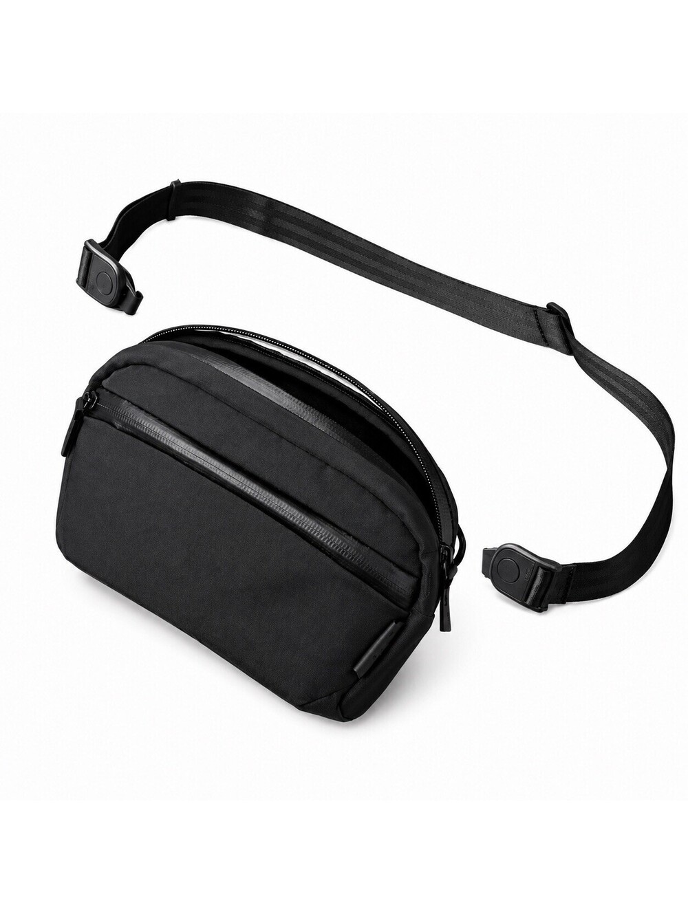 ALPAKA Flight Sling 2L Black Axoflux 210D Ripstop Nylon Travel Crossbody Bag NWT